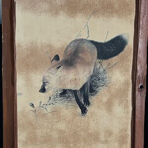 Rustic Fox Canvas Wall Art